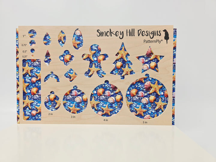 PatternPly® Mosaic Starfish and Seashells LARGE