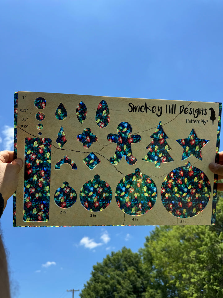 PatternPly® Transparent Stained Glass Christmas Lights