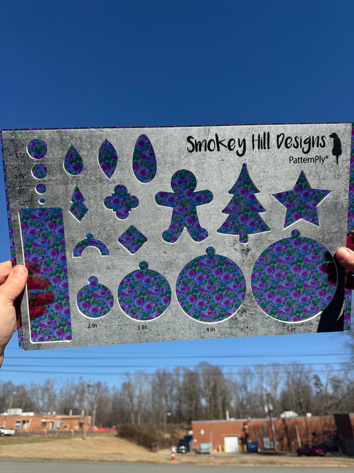 PatternPly® Transparent Mini Pink Preppy Roses