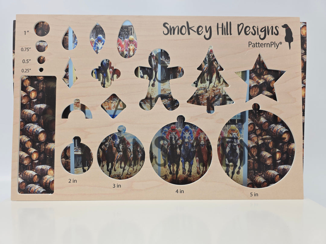 PatternPly® Transparent Derby and Barrels LARGE