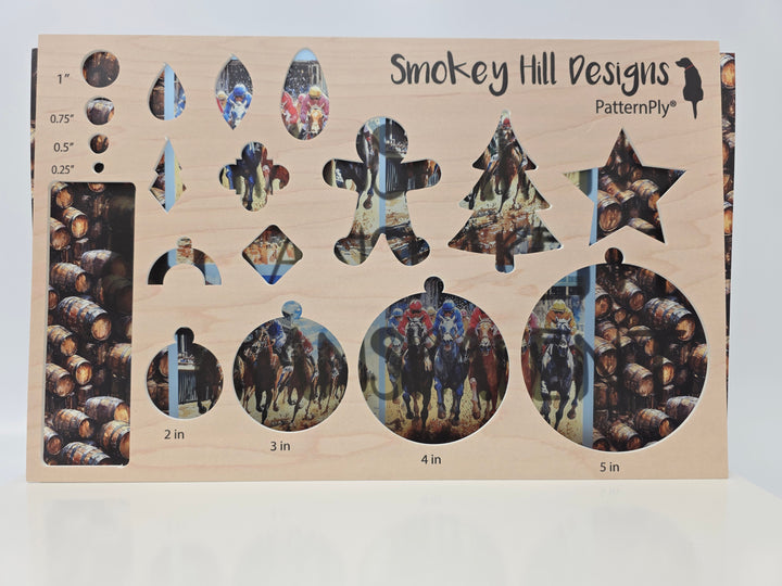 PatternPly® Transparent Derby and Barrels LARGE