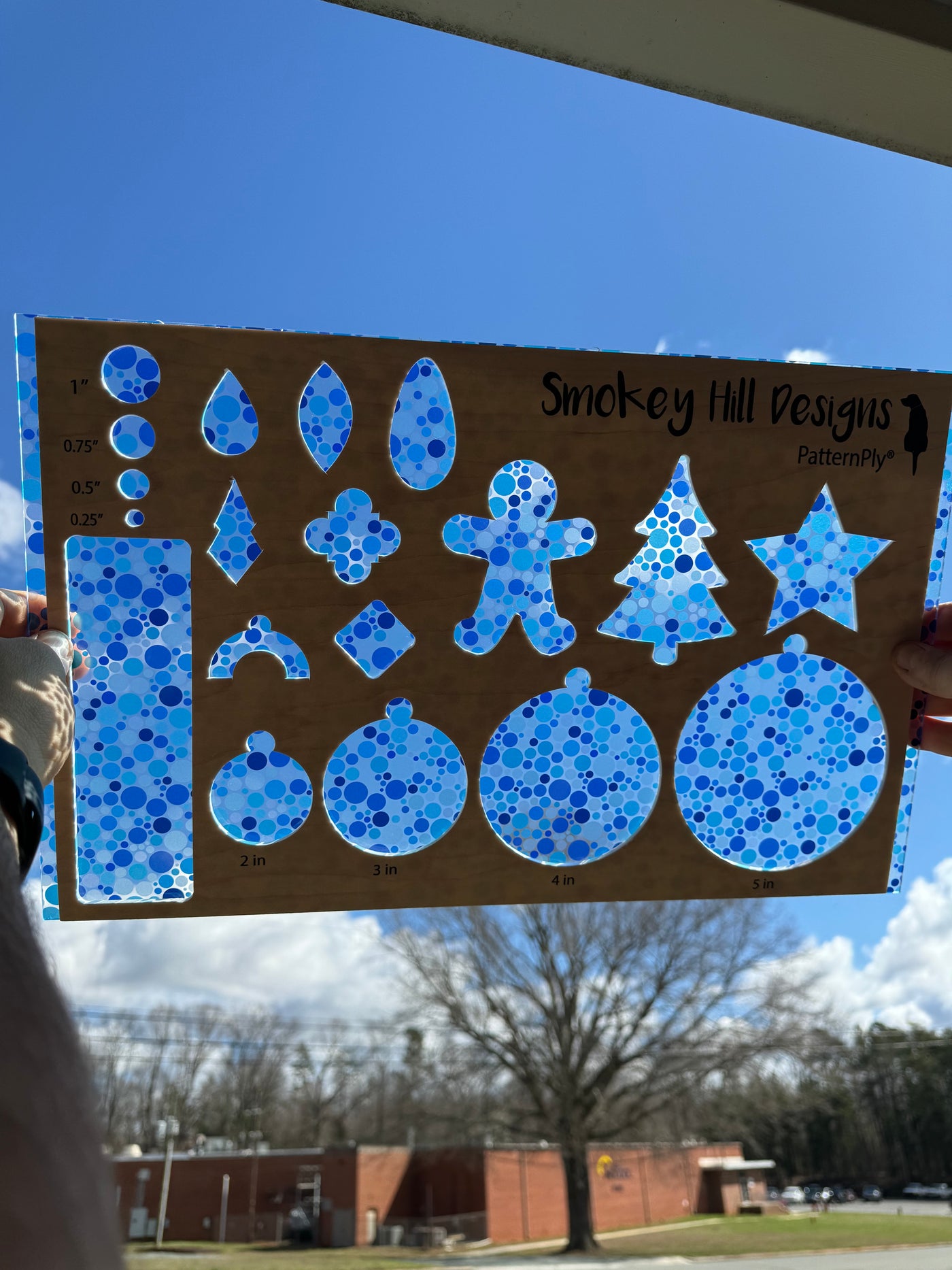 PatternPly® Acrylic Transparent Large Blue Bubbles