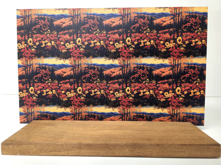 PatternPly® Fall Floral Mountain Range Large