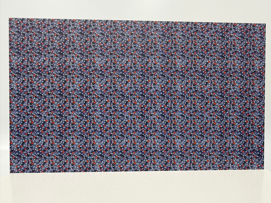 PatternPly® Patriotic Poppies on Denim