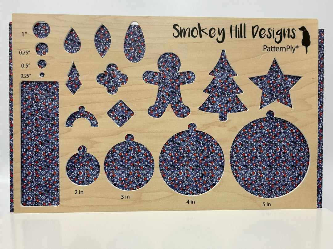 PatternPly® Patriotic Poppies on Denim