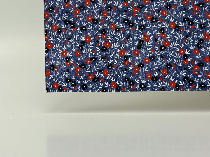 PatternPly® Patriotic Poppies on Denim