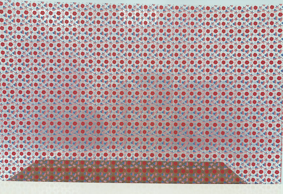 PatternPly® Scattered Patriotic Hearts and Stars MICRO