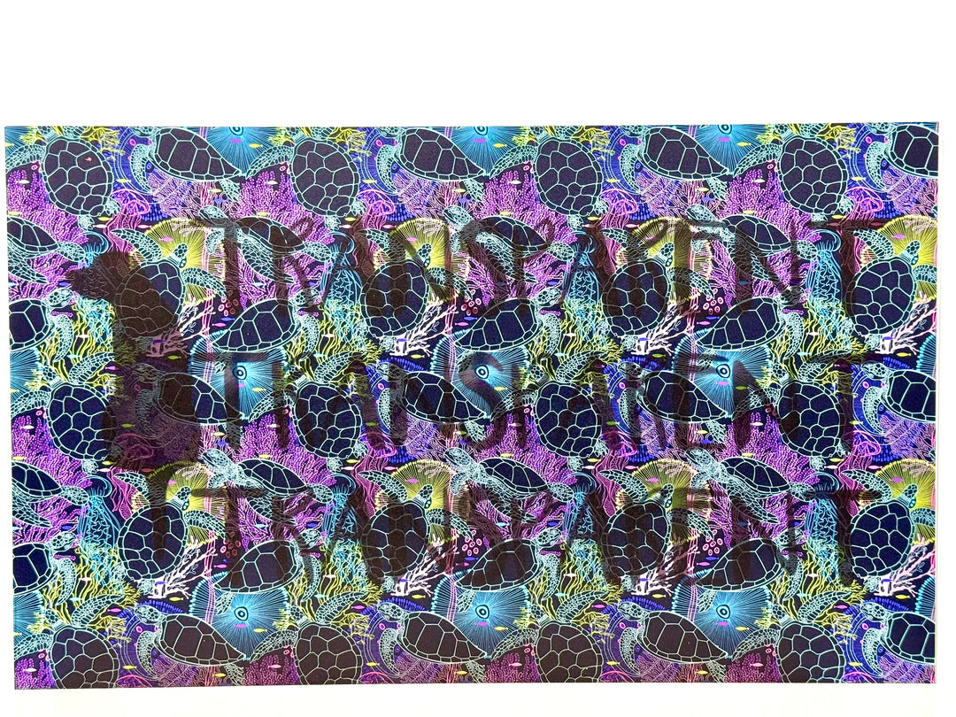 PatternPly® Transparent Glowing Sea Turtles