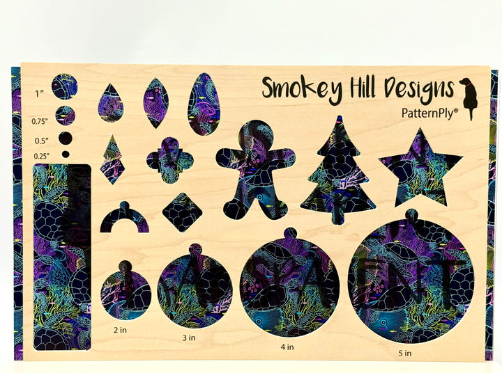 PatternPly® Transparent Glowing Sea Turtles