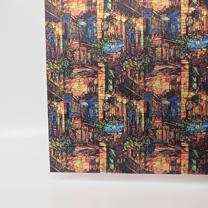 PatternPly® Transparent Stained Glass French Quarter