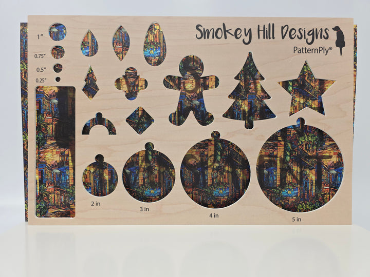 PatternPly® Transparent Stained Glass French Quarter