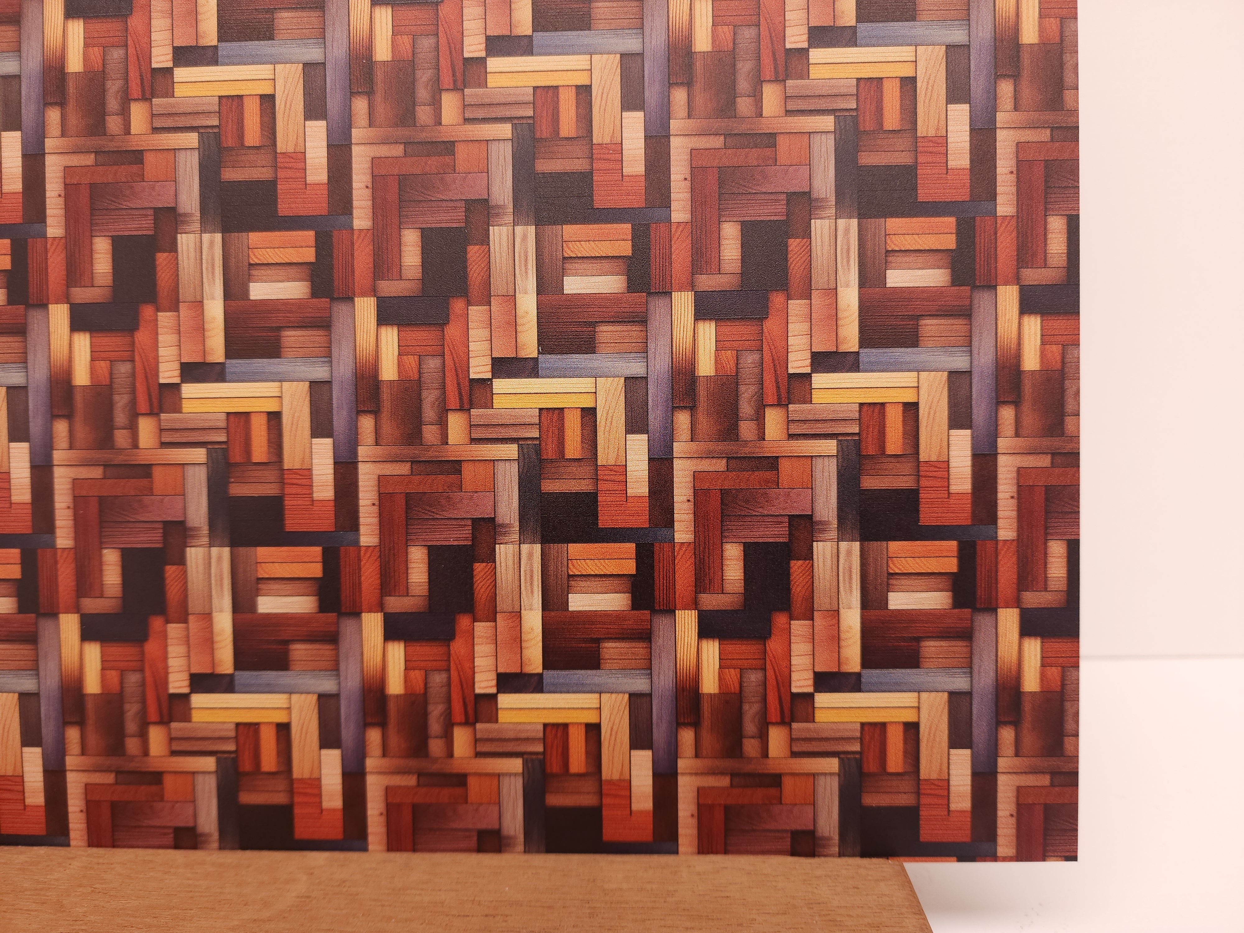 PatternPly® Full Coverage Wood Mosaic – Smokey Hill Designs