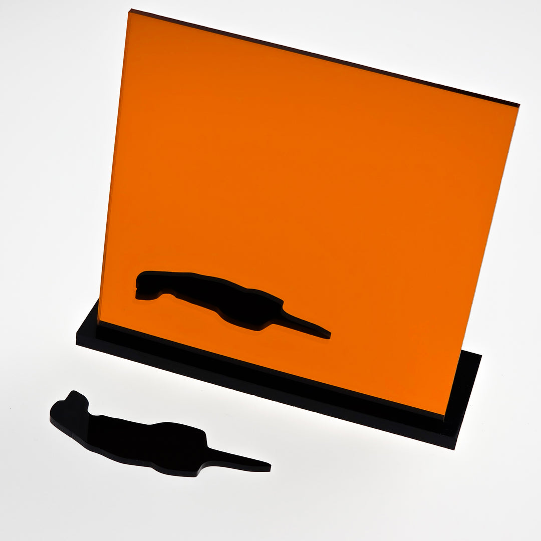 1/8" Orange Mirrored Acrylic (per sheet)