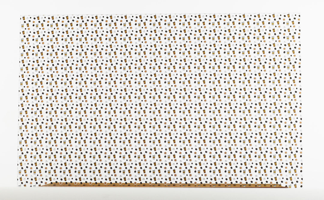 PatternPly® Scattered Coffee Cups and Beans