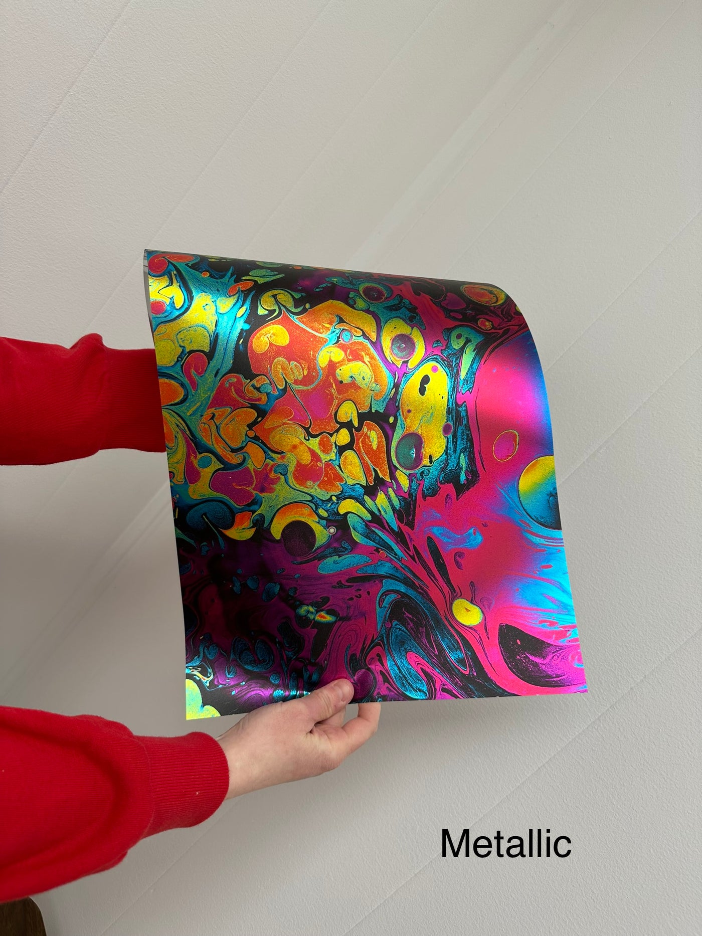 PatternPly® Acrylic Transparent Neon Swirl