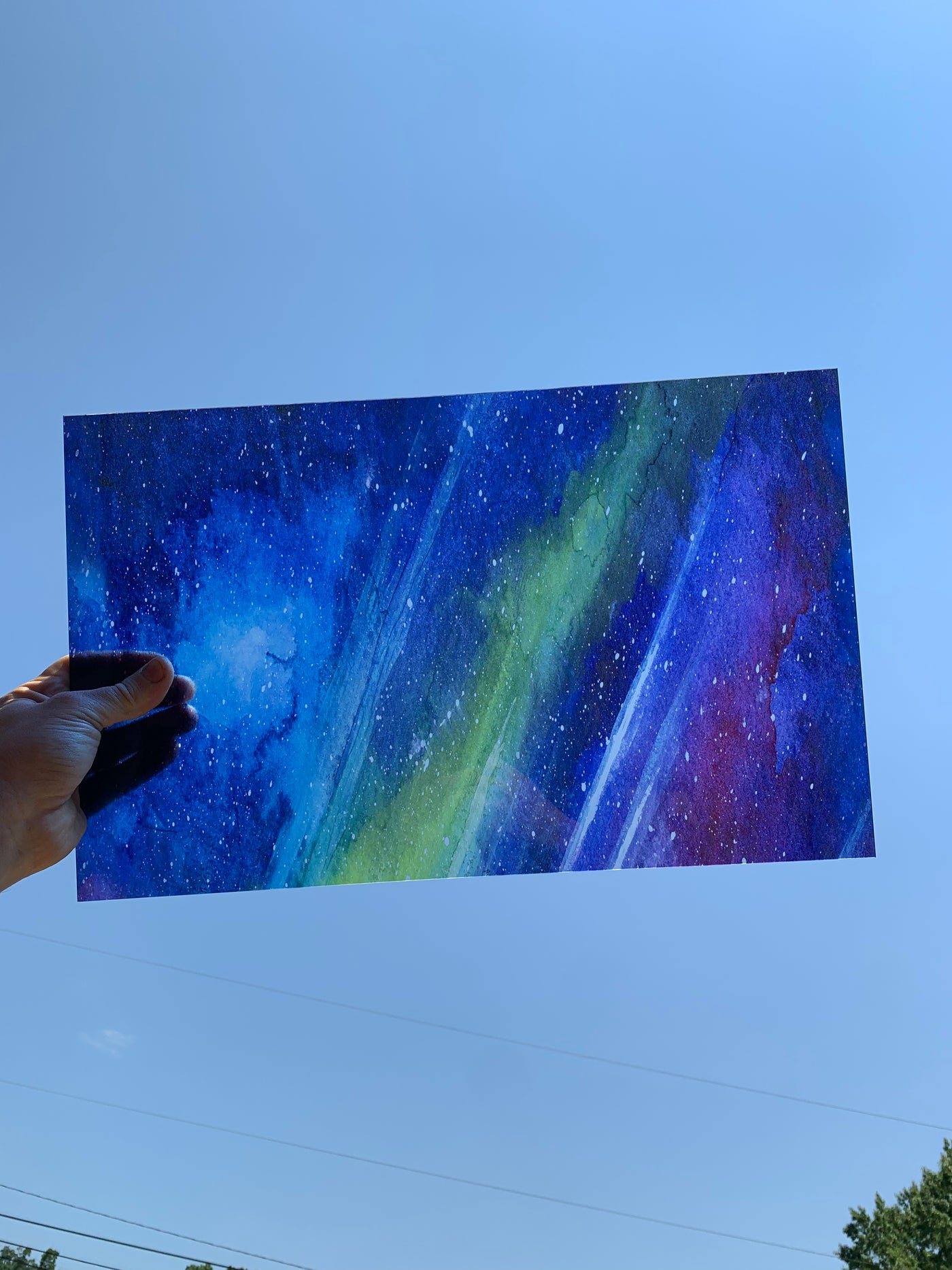 PatternPly® Acrylic Transparent Northern Lights Watercolor