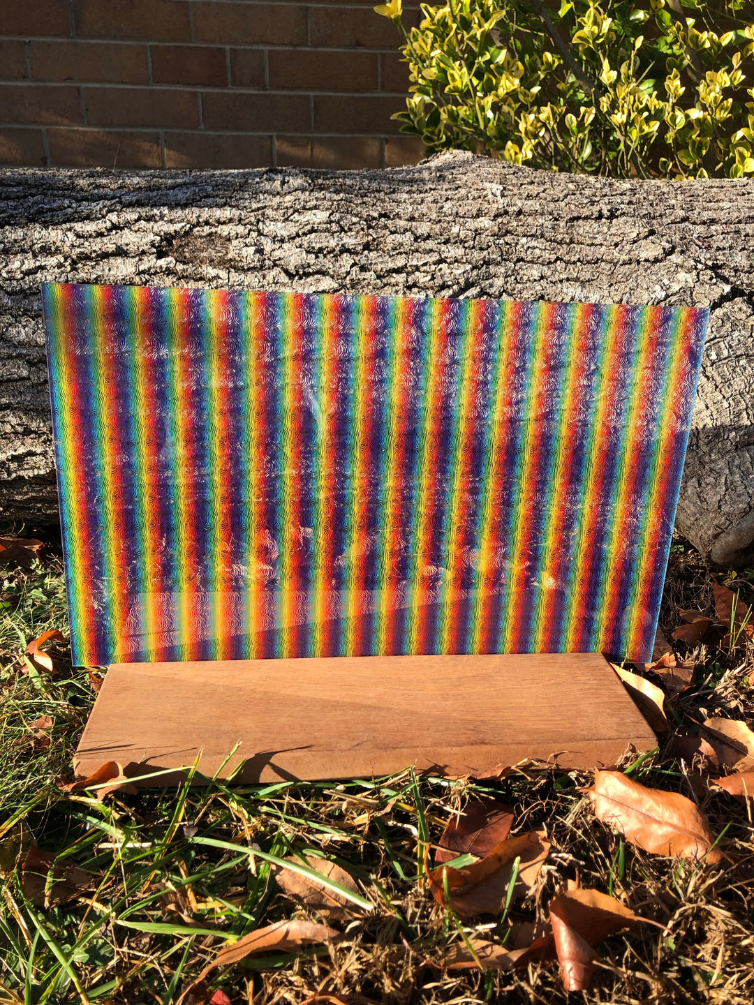 PatternPly® Scattered Micro Rainbow Zebra Stripes