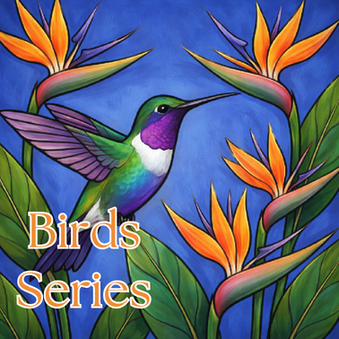 Transparent Birds Series Art Scenes