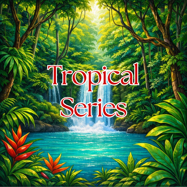 Transparent Tropical Series Art Scenes