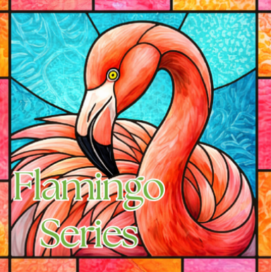 Transparent Flamingo Series Art Scenes