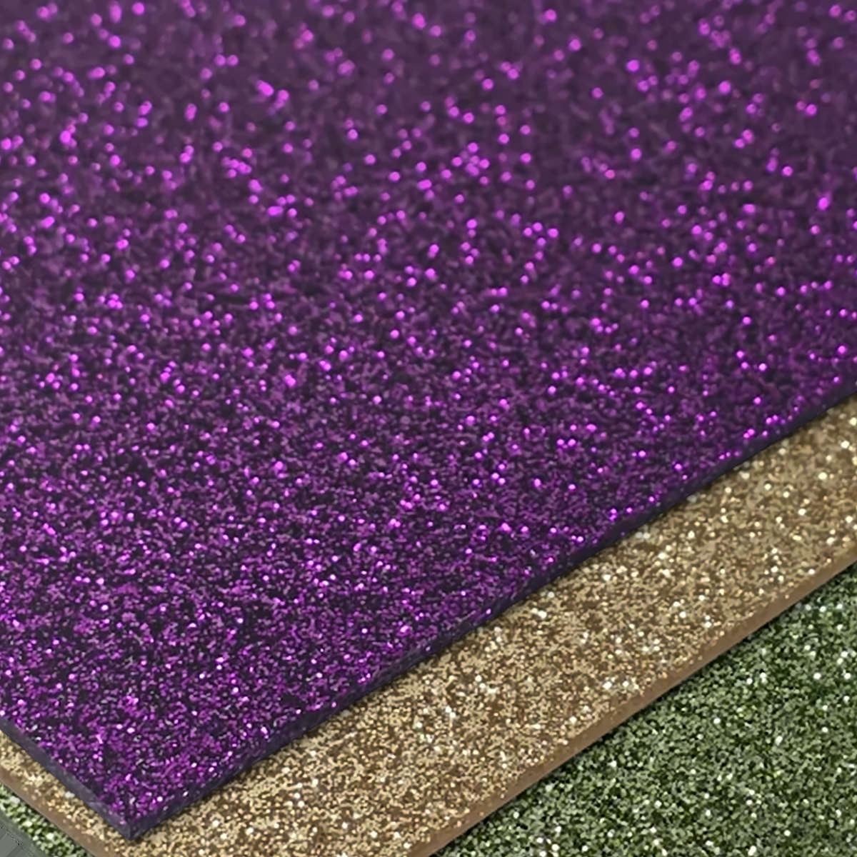 Standard Glitter Acrylic Sheets stacked glitter sheets