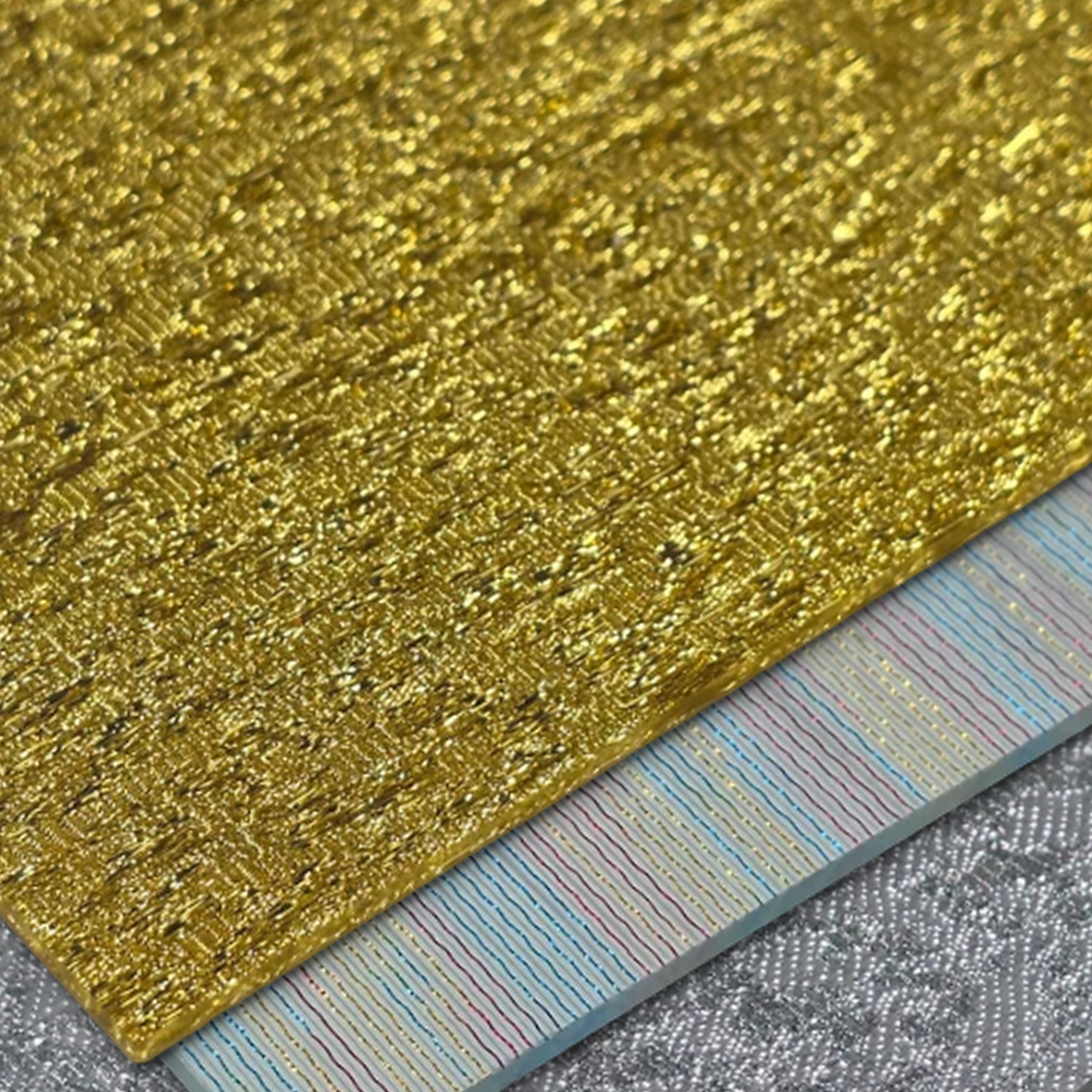 Fabric Acrylics — gold textured acrylic