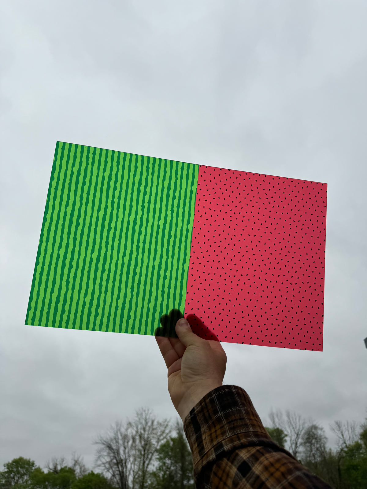 PatternPly® Transparent Watermelon sheet showing the pattern