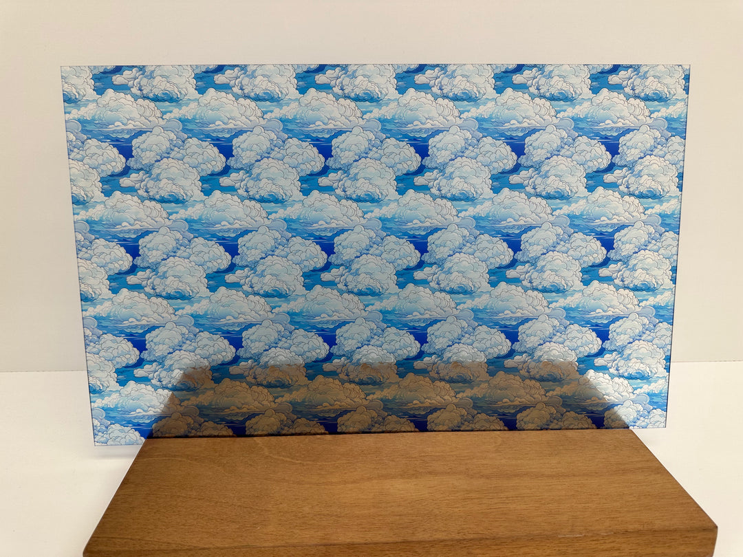 Transparent Stained Pattern PatternPly® Transparent Stained Glass Clouds – Smokey Hill Designs