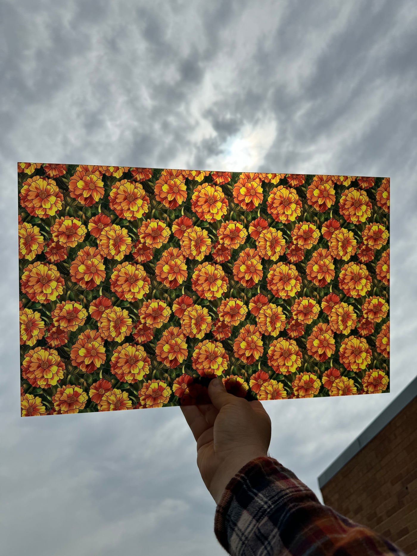 PatternPly® Acrylic Transparent Stained Glass Marigolds