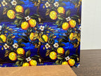 PatternPly® Full Coverage Stained Glass Lemons and Flowers sheet showing the pattern