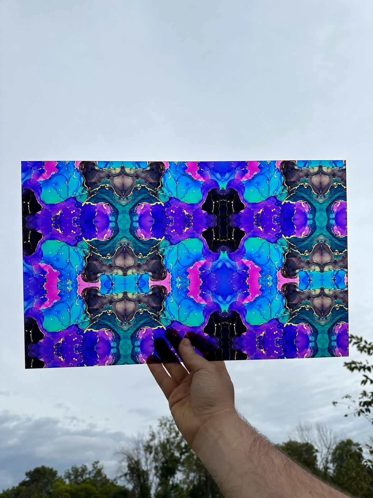 PatternPly® Transparent Electric Ink Blot sheet showing the pattern