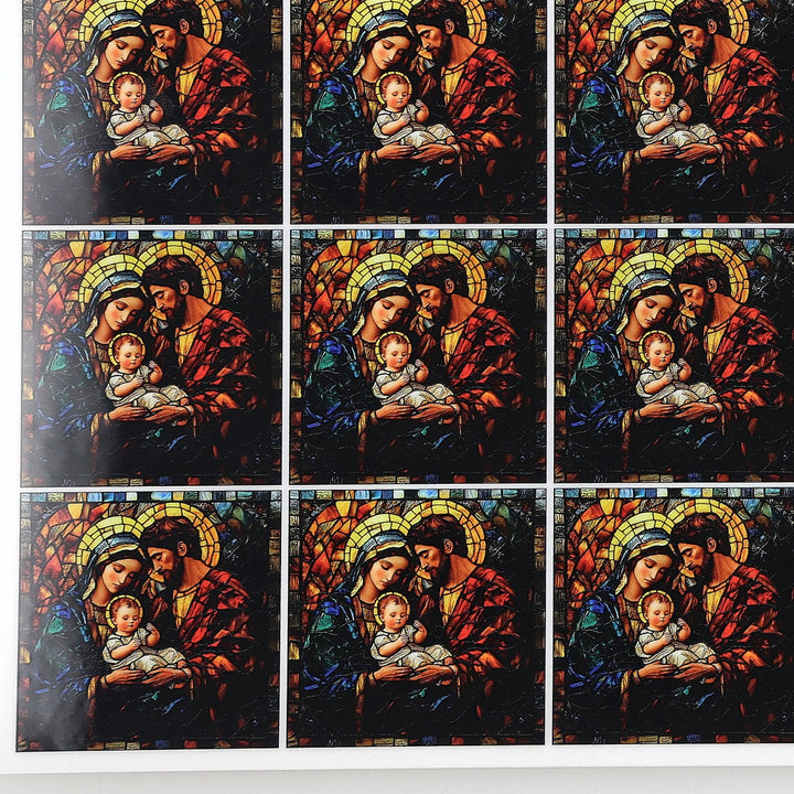 PatternPly® Full Coverage Holy Family Stained Glass Extra Small