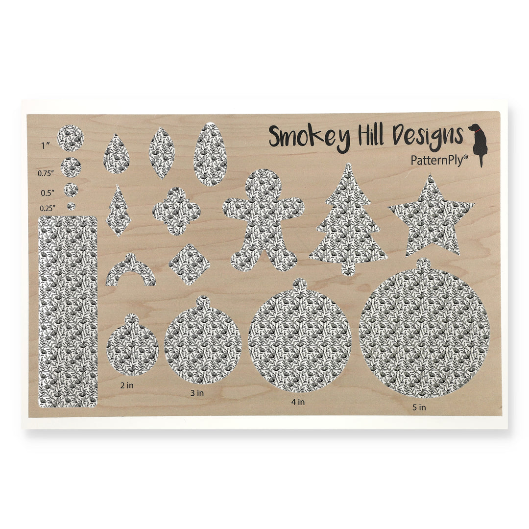 PatternPly® Scattered Black Dainty Garden