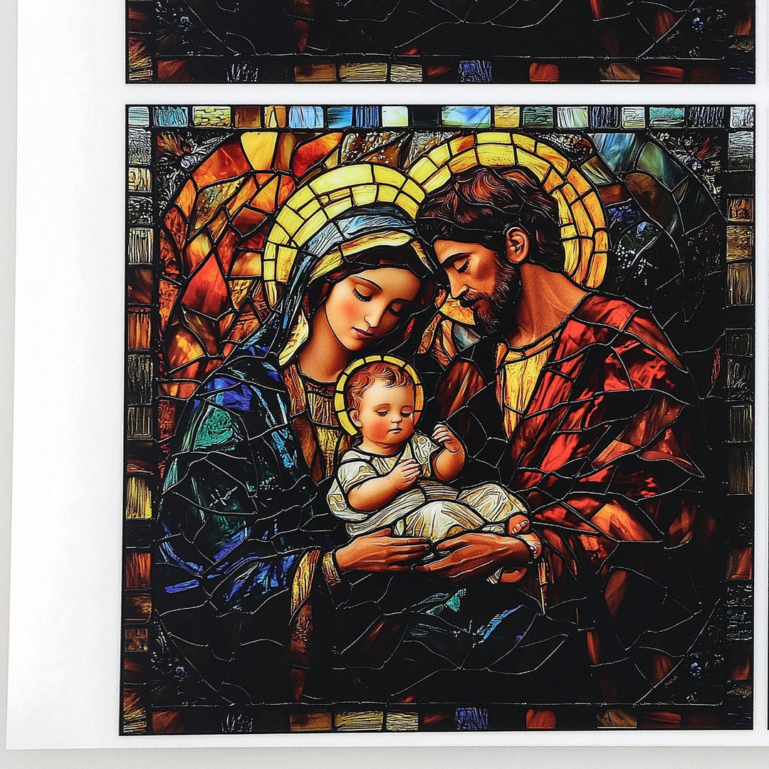 PatternPly® Full Coverage Holy Family Stained Glass Large