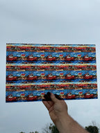 PatternPly® Transparent Stained Glass Lobster Boat sheet showing the pattern