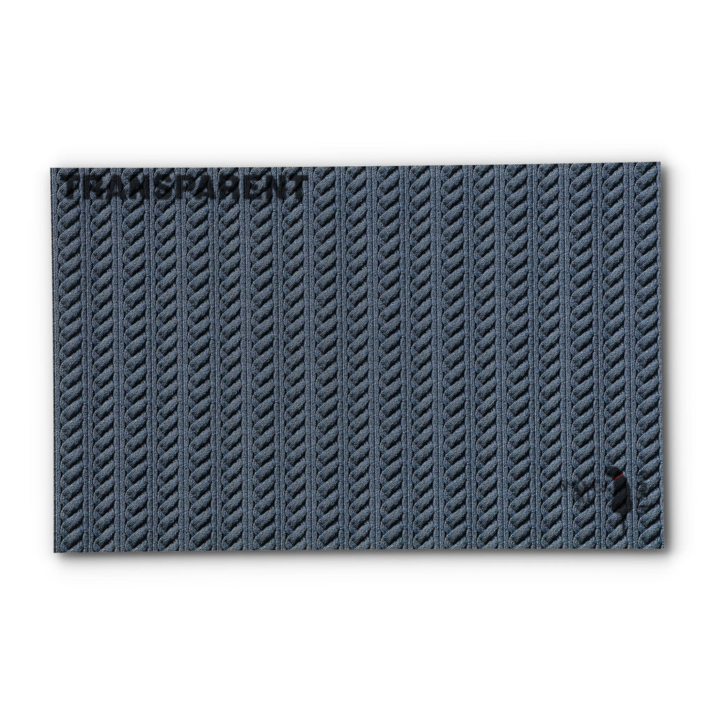 PatternPly® Transparent Cable Knit Slate sheet showing the pattern