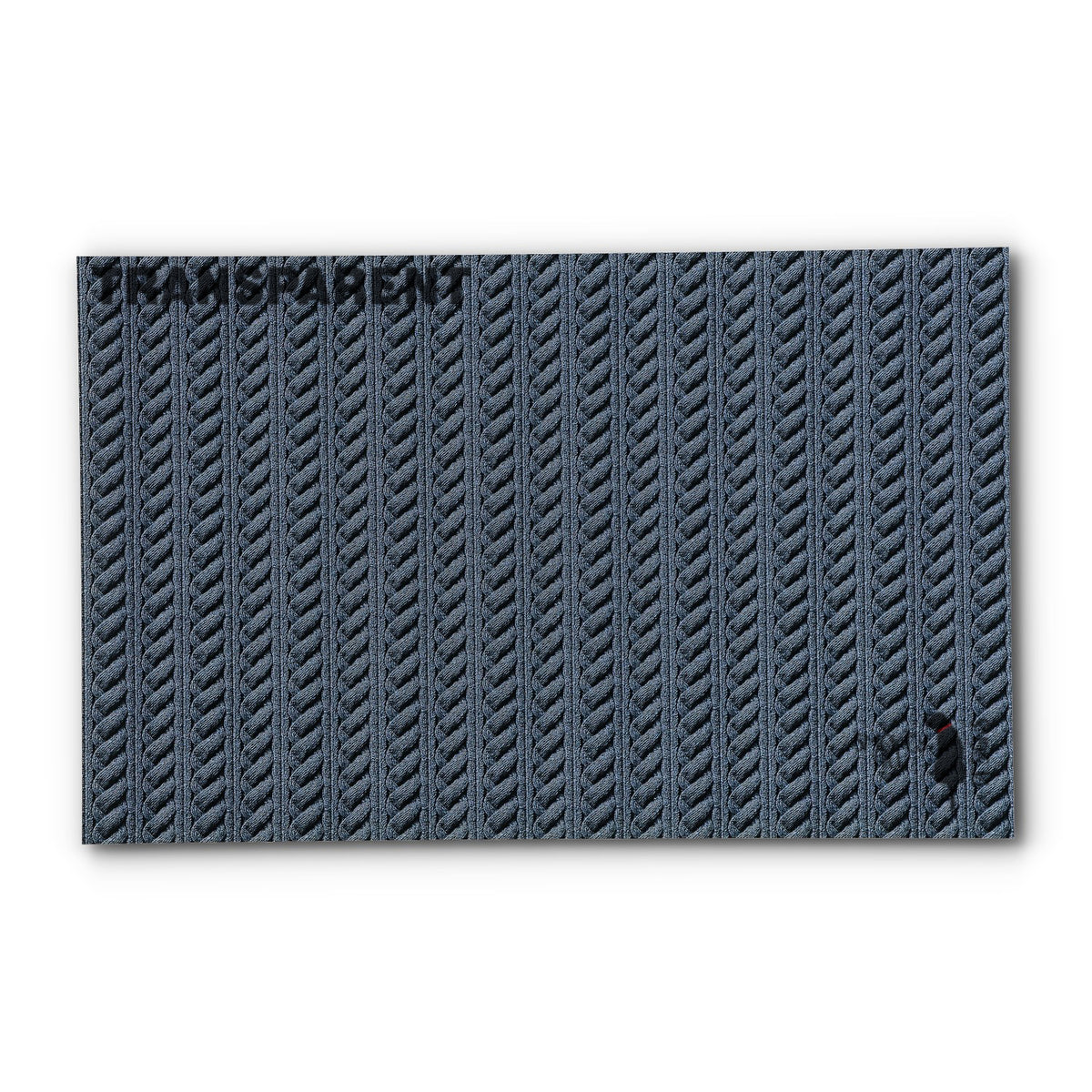 PatternPly® Transparent Cable Knit Slate sheet showing the pattern