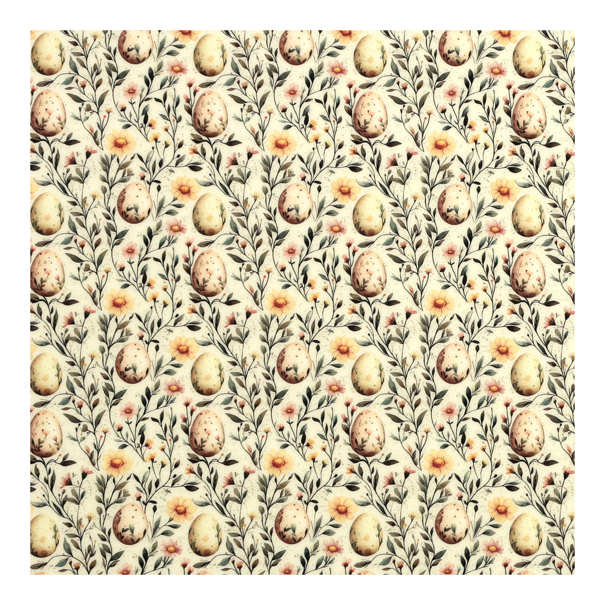 PatternPly® Full Coverage Rustic Easter Eggs sheet showing the pattern