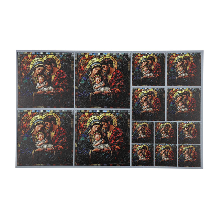 PatternPly® Full Coverage Holy Family Stained Glass 3 sizes
