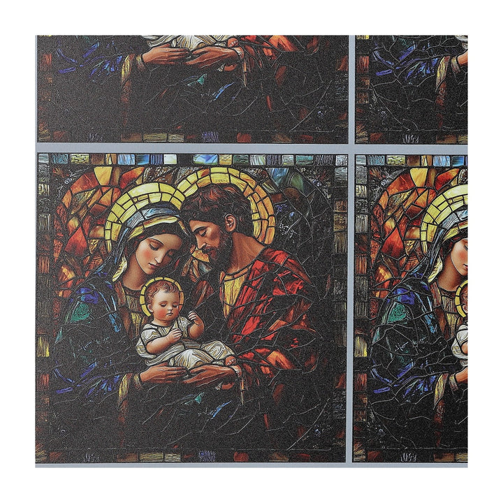 PatternPly® Full Coverage Holy Family Stained Glass 3 sizes