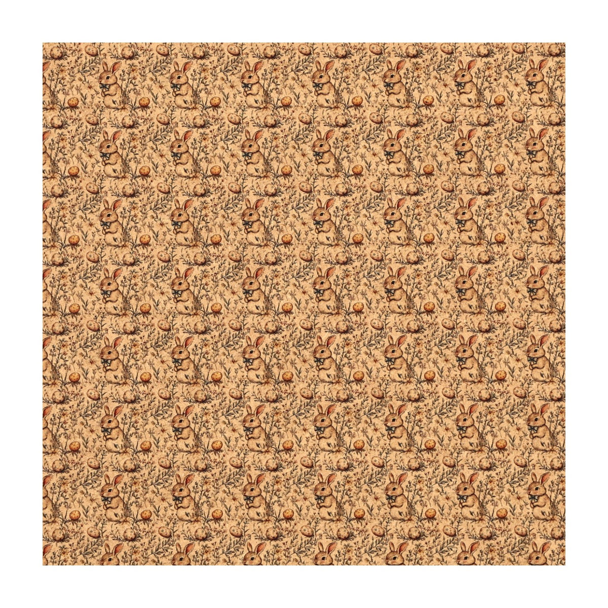 PatternPly® Naturals Rustic Bunnies Micro sheet showing the pattern