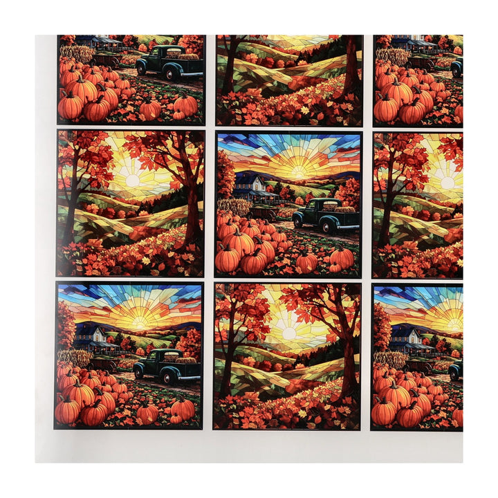 PatternPly® Transparent Farm Fresh Pumpkins