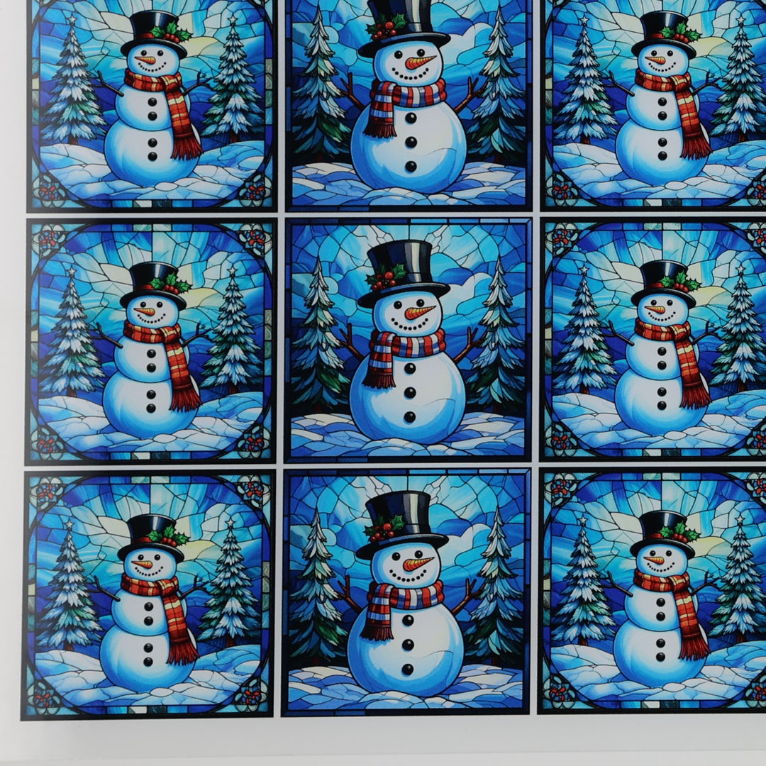 PatternPly® Transparent Jolly Snowmen Extra Small