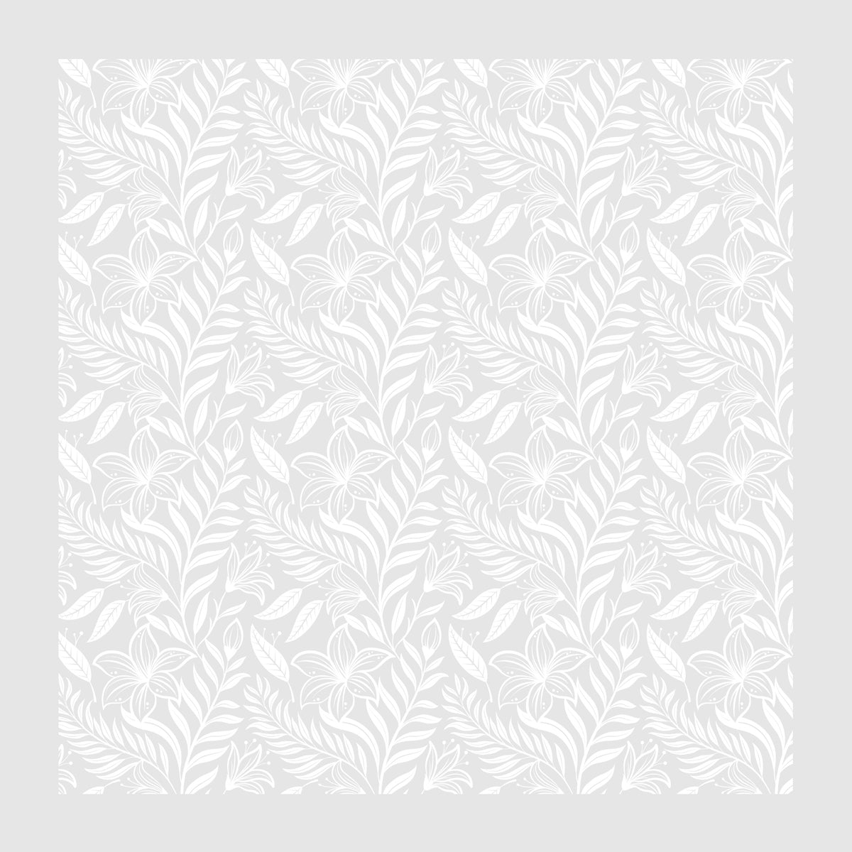 PatternPly® Scattered White Stillflora sheet showing the pattern