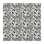 PatternPly® Full Coverage Black Stillflora sheet showing the pattern