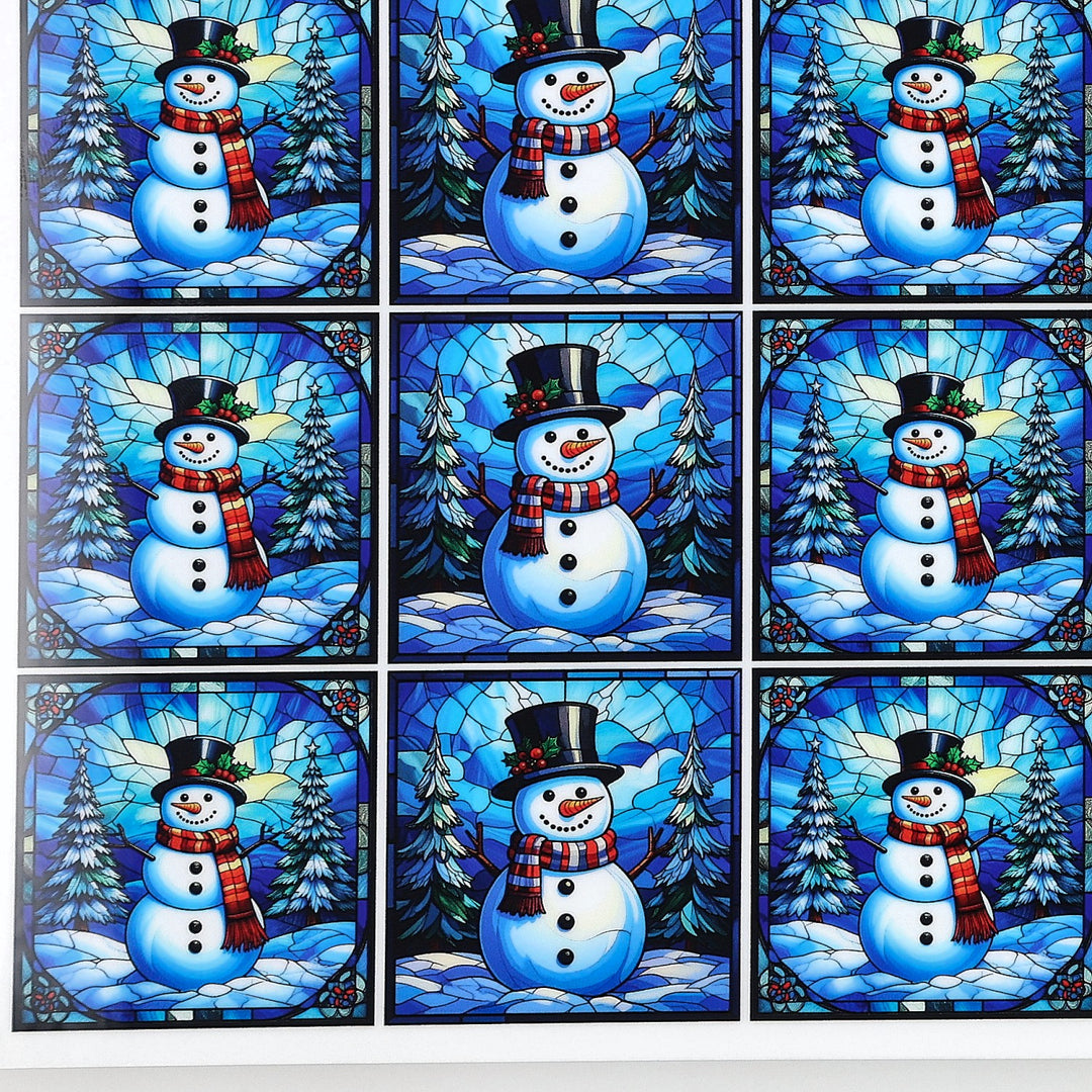 PatternPly® Full Coverage Jolly Snowmen Extra Small
