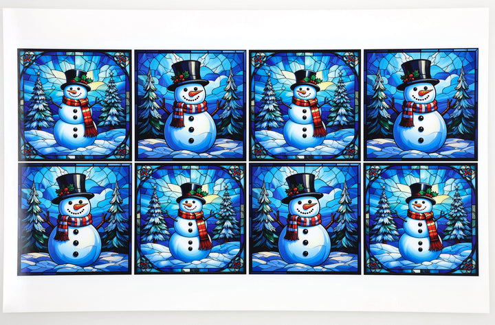 PatternPly® Full Coverage Jolly Snowmen Medium
