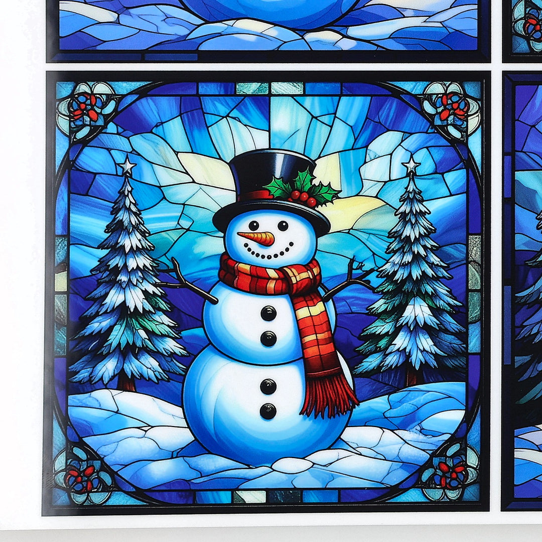 PatternPly® Full Coverage Jolly Snowmen Large