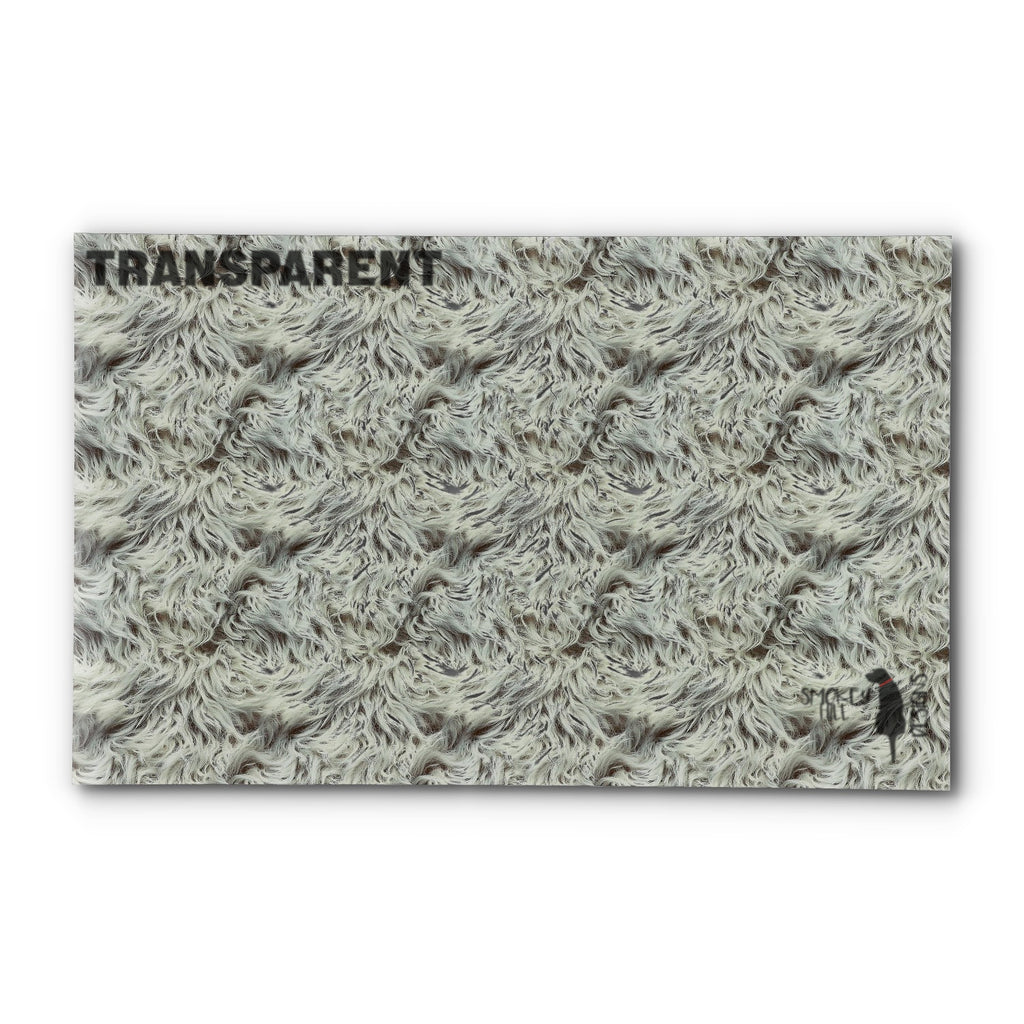 PatternPly® Transparent Wavy Fur sheet showing the pattern