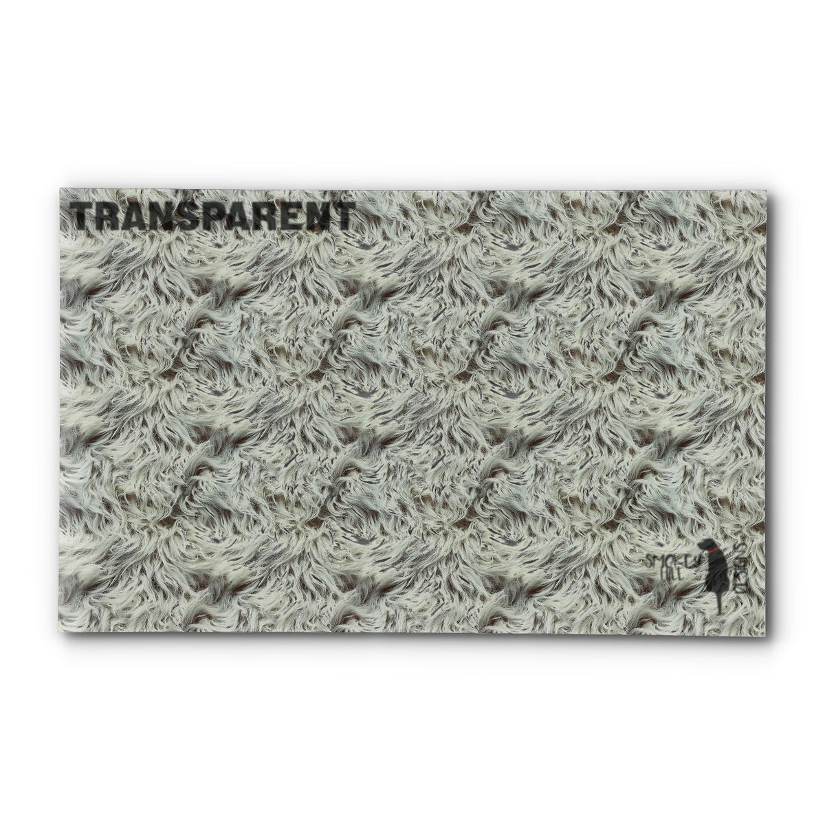 PatternPly® Transparent Wavy Fur sheet showing the pattern